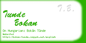 tunde bokan business card