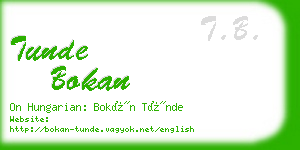 tunde bokan business card